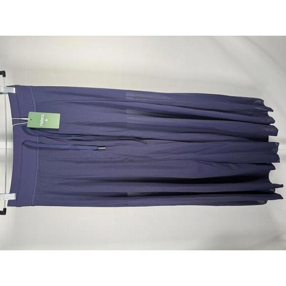 NWT Halara High Waisted Contrast Mesh 2-in-1 Pocket Midi Flare Casual Skirt - M - Picture 2 of 12